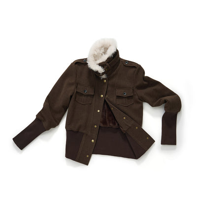 7Shiftin_Slimming_Casual_Loose_Fit_Womens_Brown_Button_Front_Cropped_Jackets_MISSTT