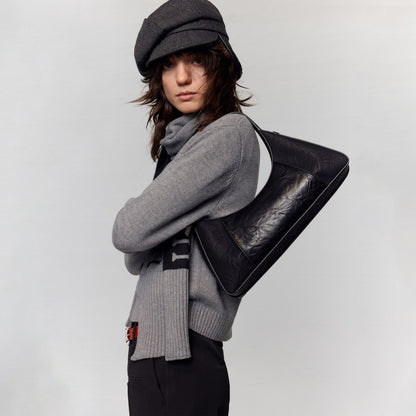 RUN_TO_THE_FUTURE_Waxed_Leather_Soft_Handle_Vintage_Topstitch_Medium_Zipper_Daily_Handbags_MISSTT