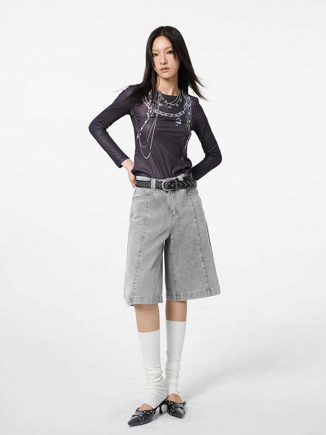 DKZ OFFICIAL Light Vintage Washed Relaxed Wide Leg Women&