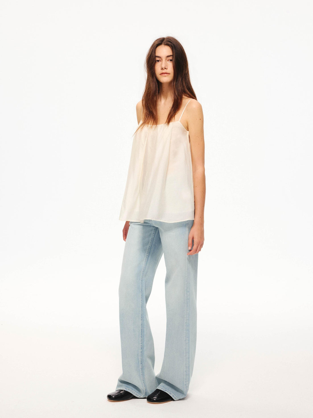 Northbutsouth Sheer Textured Adjustable Side Coverage Pleated Women&