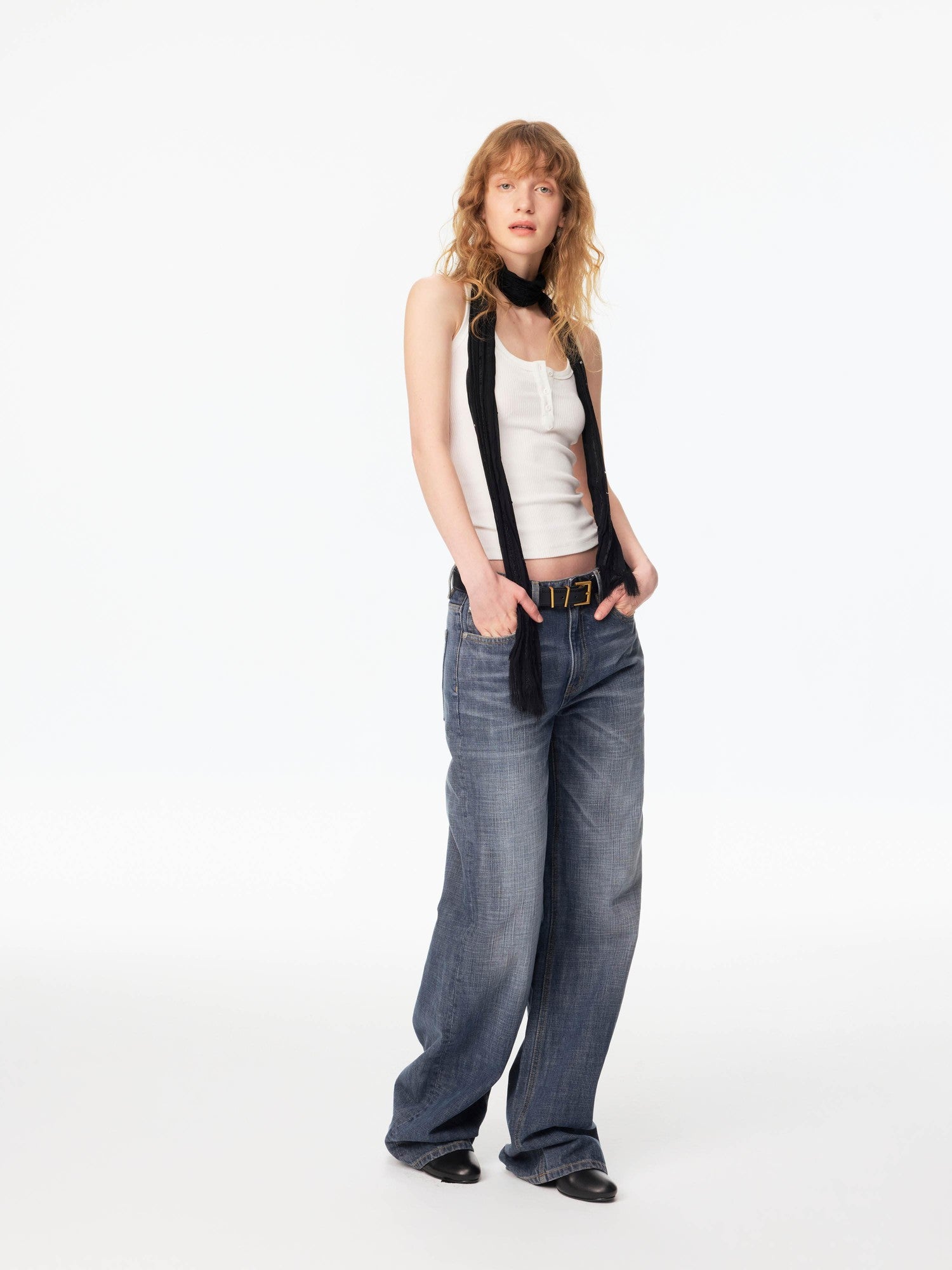 Northbutsouth Ribbed Slim Fit Multi Button Racerback Women&