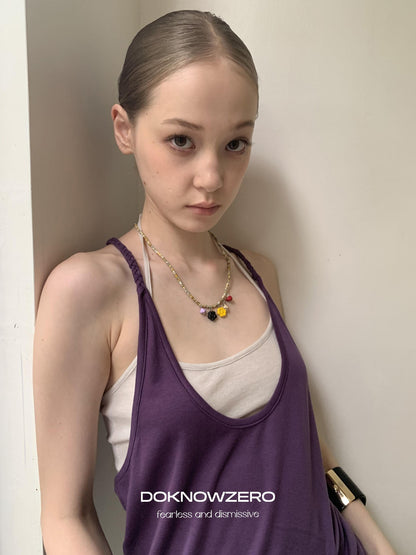 DKZ OFFICIAL Colorblock Offset Twist Knot Women&