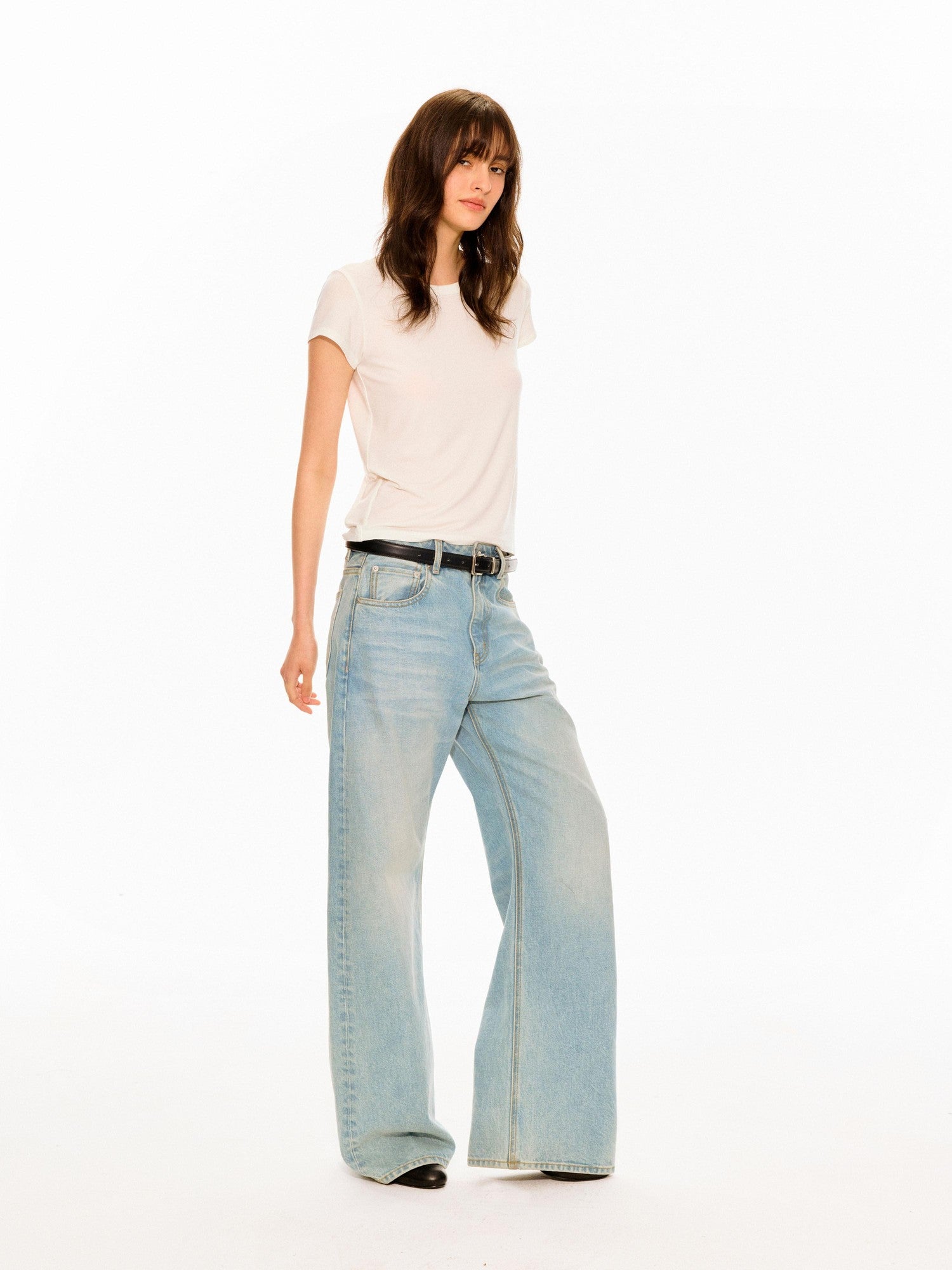 Northbutsouth Multicolor Round Neck Slim Crop Women&