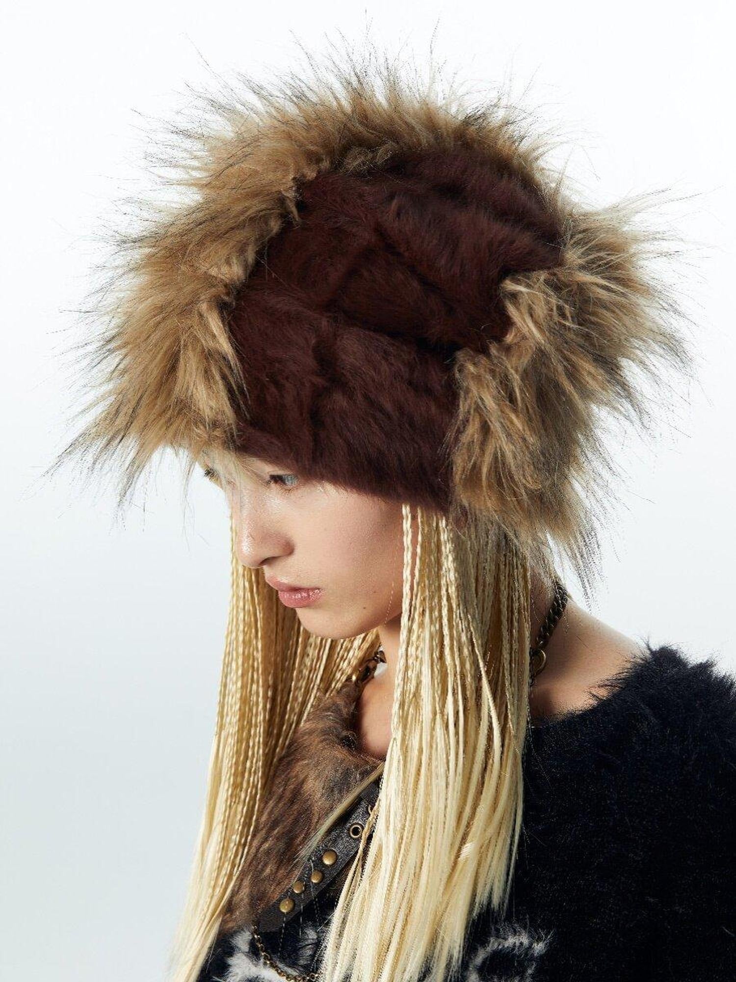 nit alcove Handmade Warm Studded Casual Round Top Unisex Acrylic Pullover Beanies