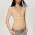 The NeverMore Lightweight Stretch No Padding Y Back Wide Strap Slim Cropped Women Camisoles