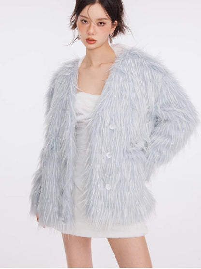 7Shiftin Tie Dye Three Button Half Collar Womens Commuter Long Sleeve Cropped Jackets