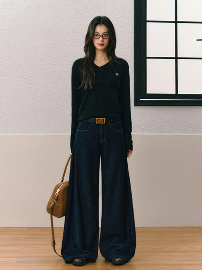 7Shiftin Casual Two Piece Crop Top High Waist Denim Pants Women Top &amp; Pants Sets