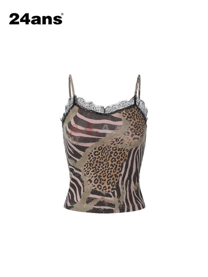 24ans Ombre Print Faux Rhinestone Embellished Women&