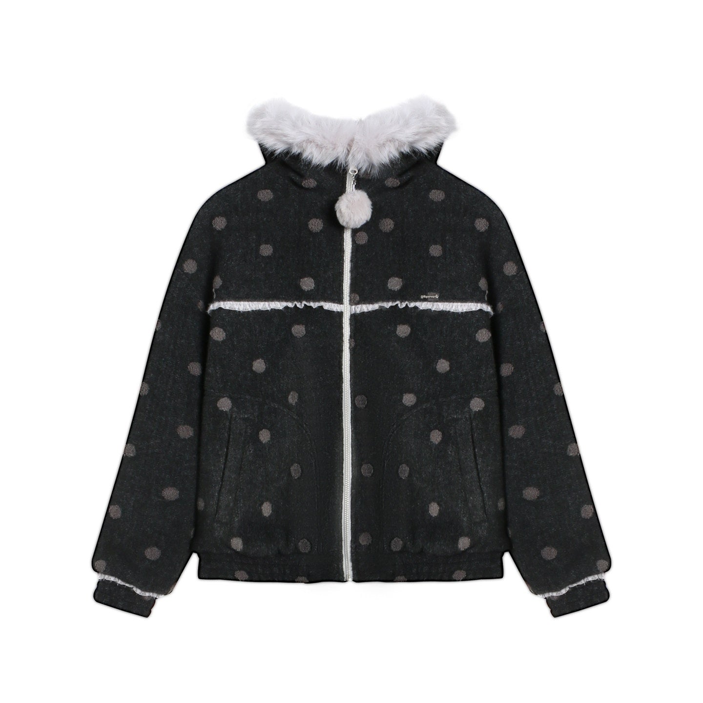 NAPSNAPS_Black_Polka_Dot_Reversible_Patchwork_Hooded_Women&
