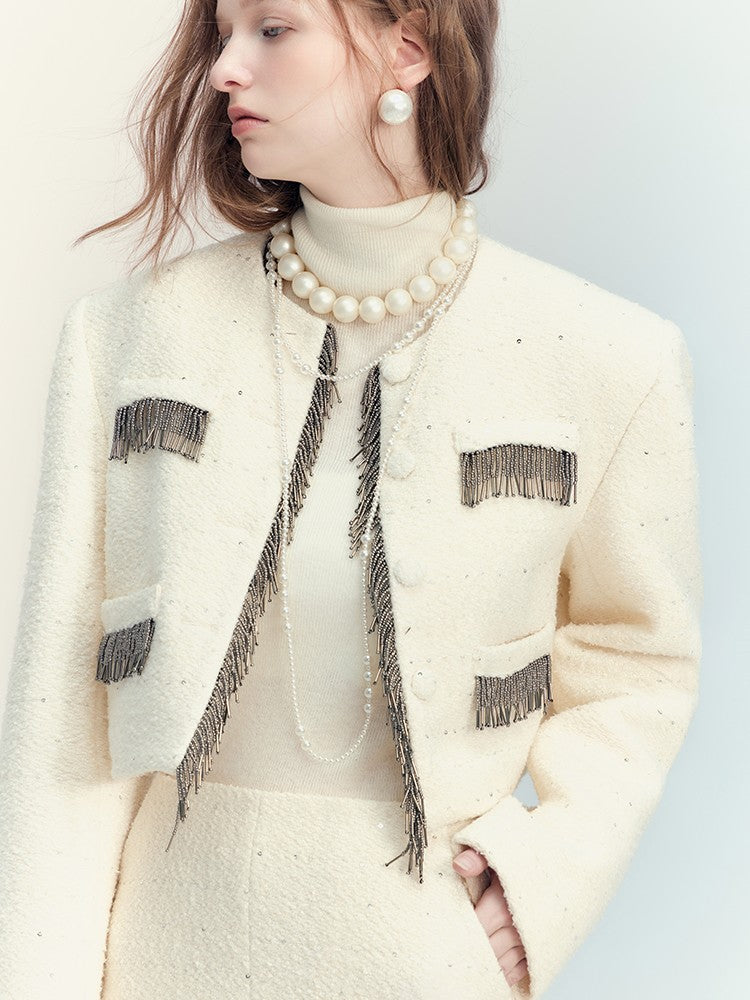 AnnoMundi Sequin Textured Boucle Two Piece Women&