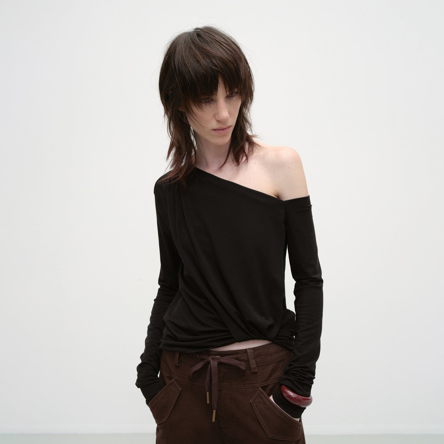 RUN_TO_THE_FUTURE_Moisture_Wicking_Lyocell_Slim_Asymmetric_Neck_Ruched_Long_Sleeve_T-Shirts_MISSTT