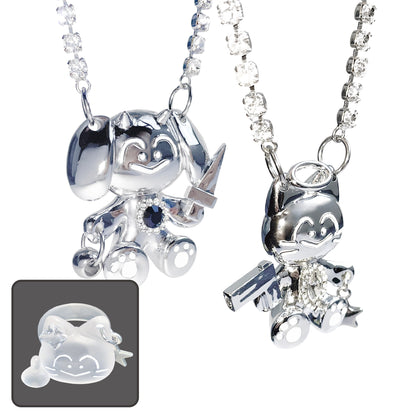 takeabreak_Cat_And_Dog_Spy_Silver_Plated_Diamond_Inlay_Women&