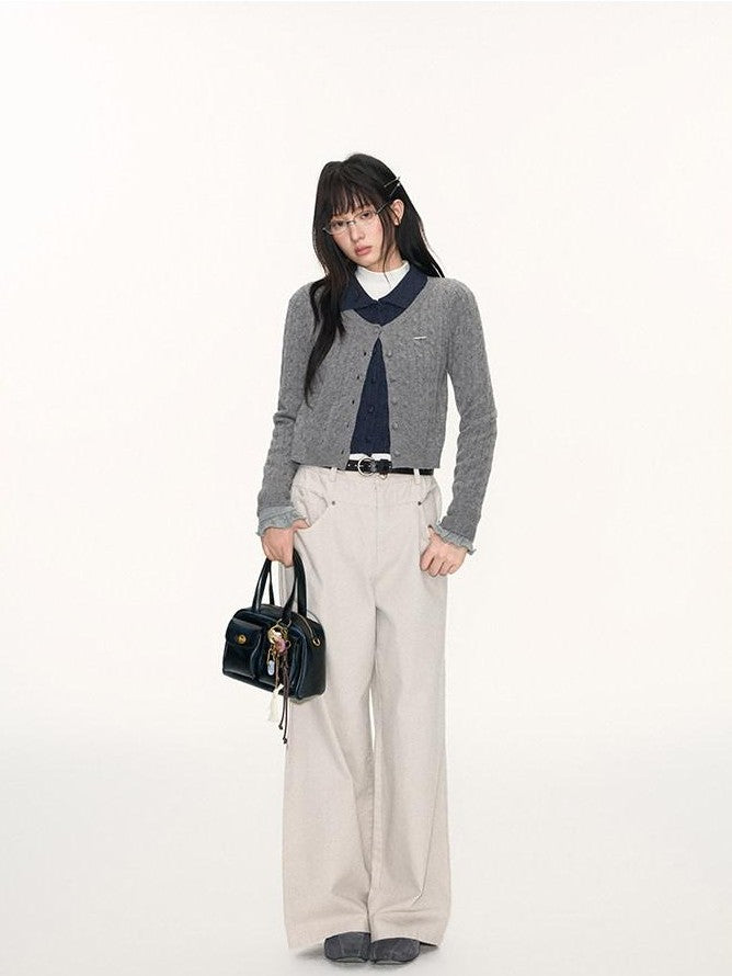NAPSNAPS Distressed Graphite Wash Double Waist Women&