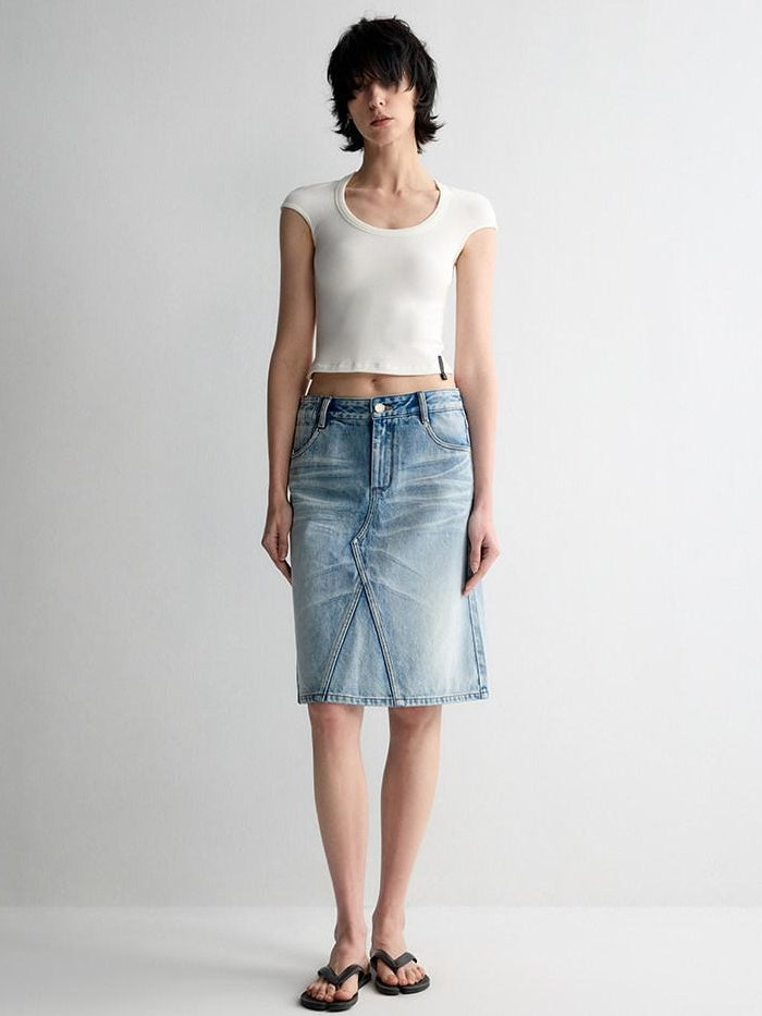 RUN TO THE FUTURE Versatile Slim Fit Short Solid Viscose Cotton Blend Women T Shirt Crop Tops