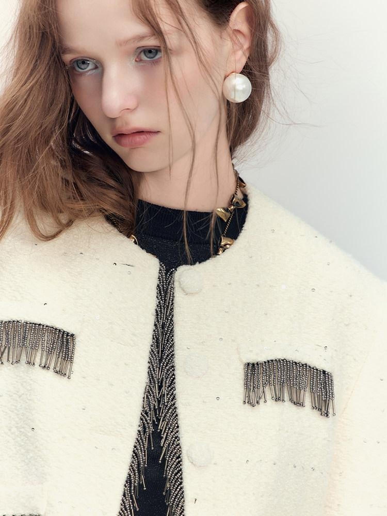 AnnoMundi Sequin Textured Boucle Two Piece Women&