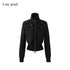Low pixel Windproof Vintage Slim Metal Detail Women Cotton Lyocell Button Cropped Jackets