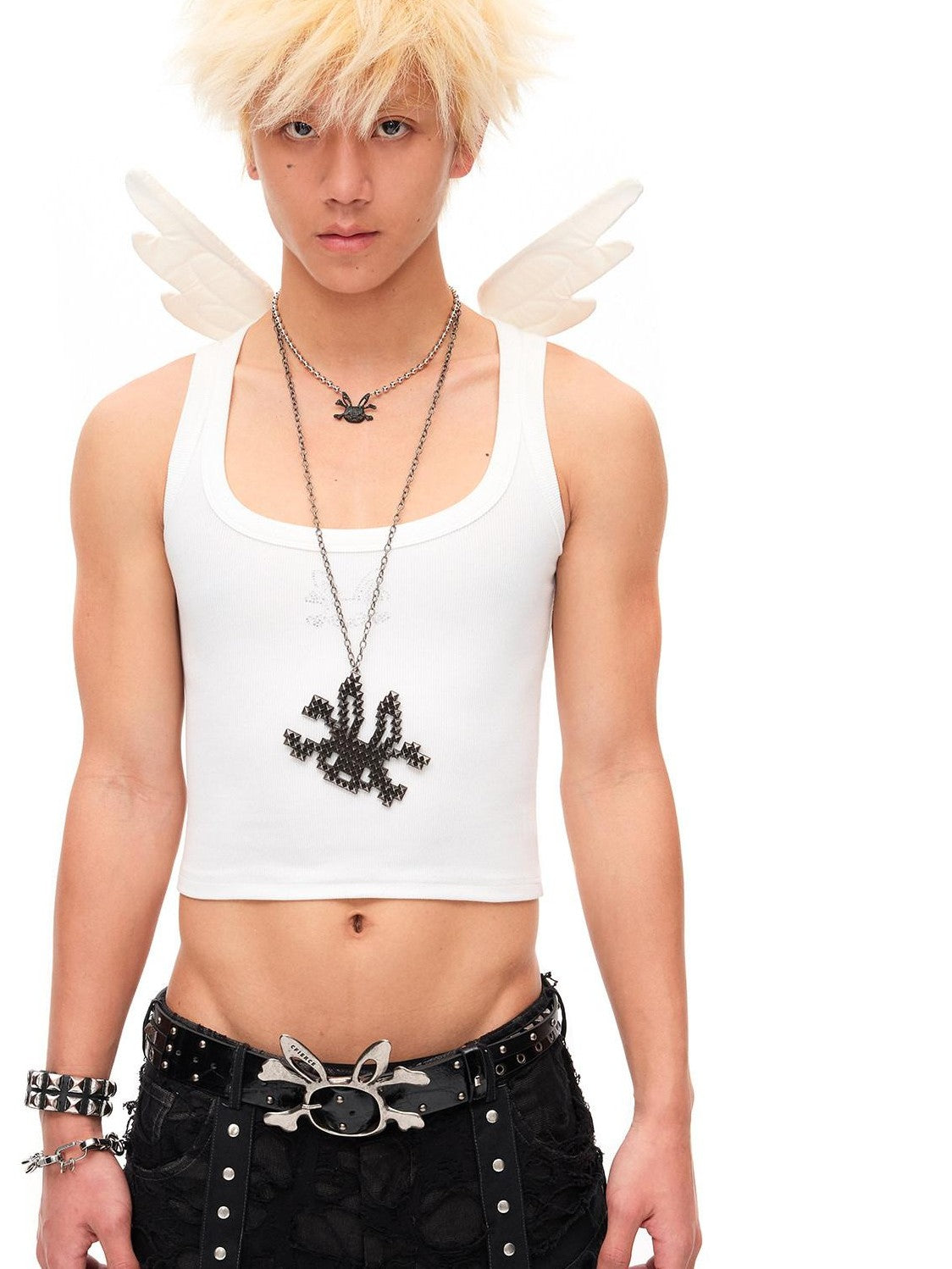 CFIERCE Studded Rabbit Skull Pendant Women&