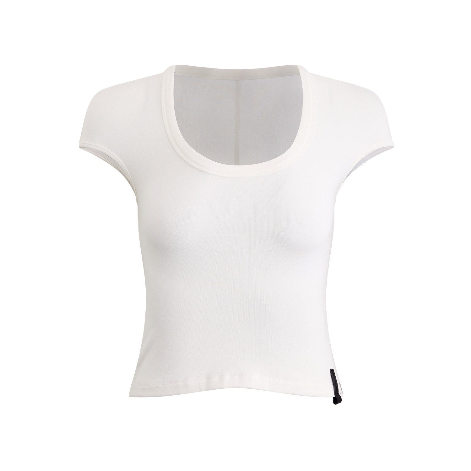 RUN_TO_THE_FUTURE_Versatile_Slim_Fit_Short_Solid_Viscose_Cotton_Blend_Women_T_Shirt_Crop_Tops_MISSTT