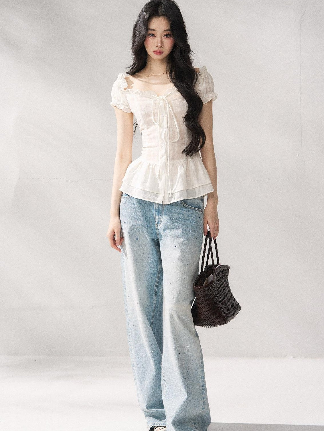 7Shiftin Cooling Breathable Light Waist Slim Women Cotton Tee Off Shoulder Crop Tops