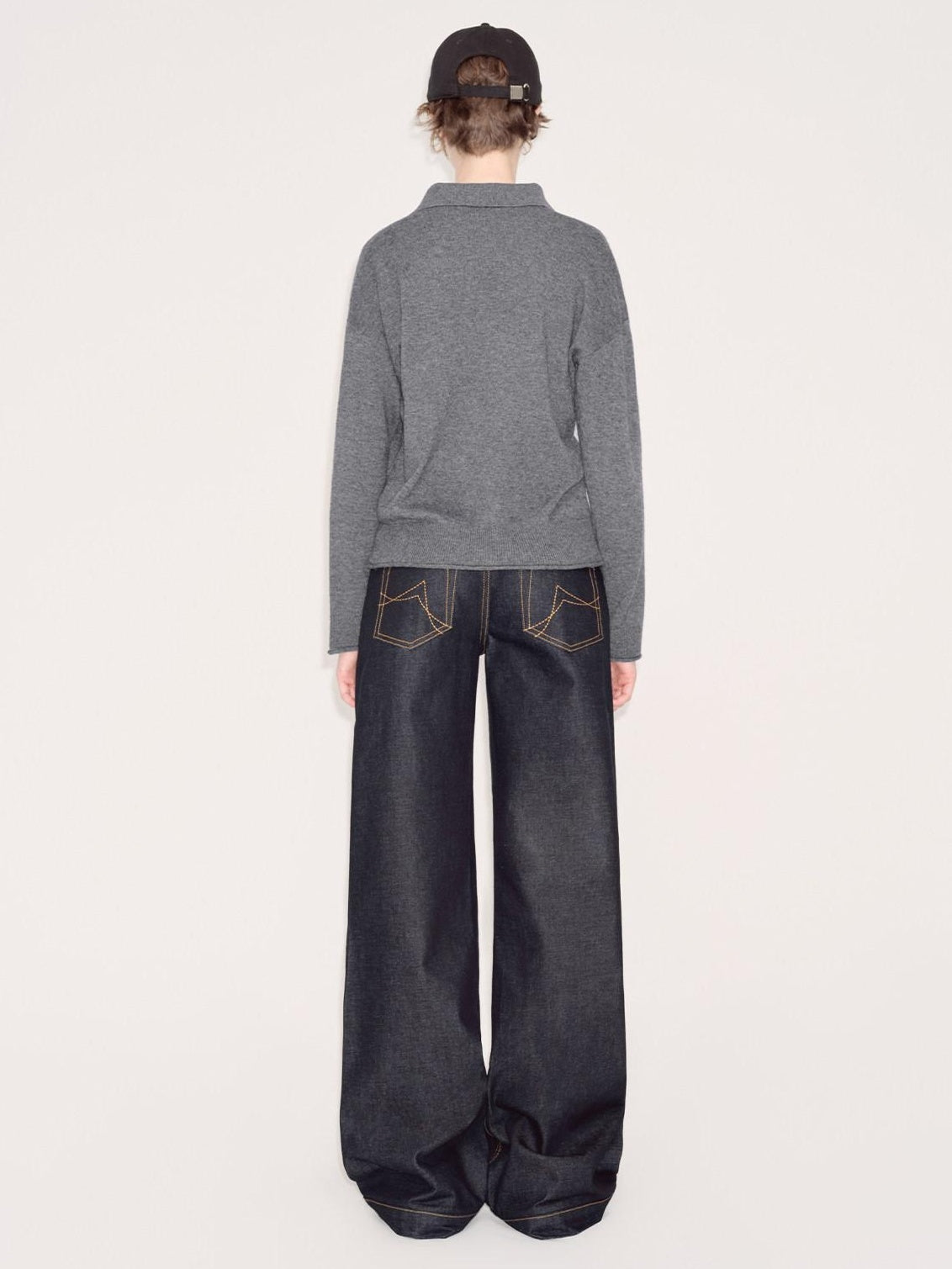 RUN TO THE FUTURE Comfort Cotton Blend Low Rise Long Length Dark Raw Denim Classic Straight Jeans