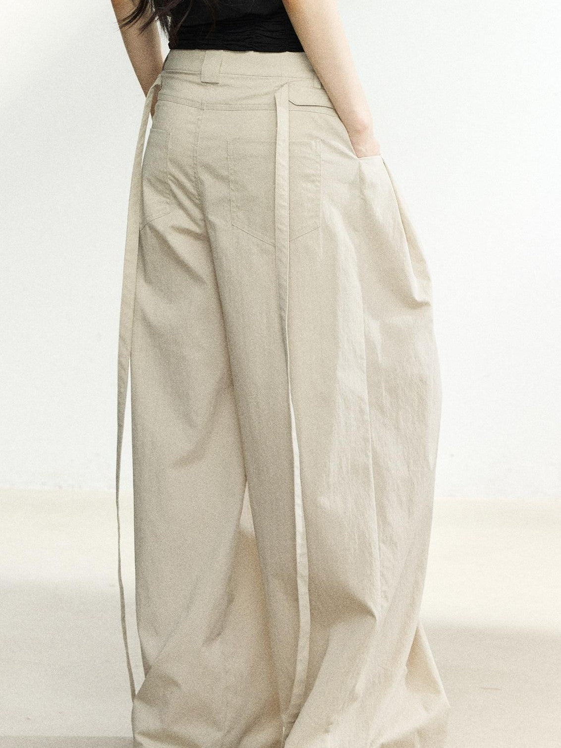 7Shiftin Beige High Waist Slimming Buttoned Women&