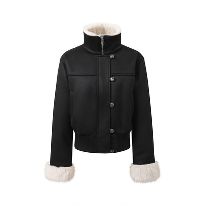 7Shiftin_Black_Paneled_Slim_Button_Pocket_Stand_Collar_Women&