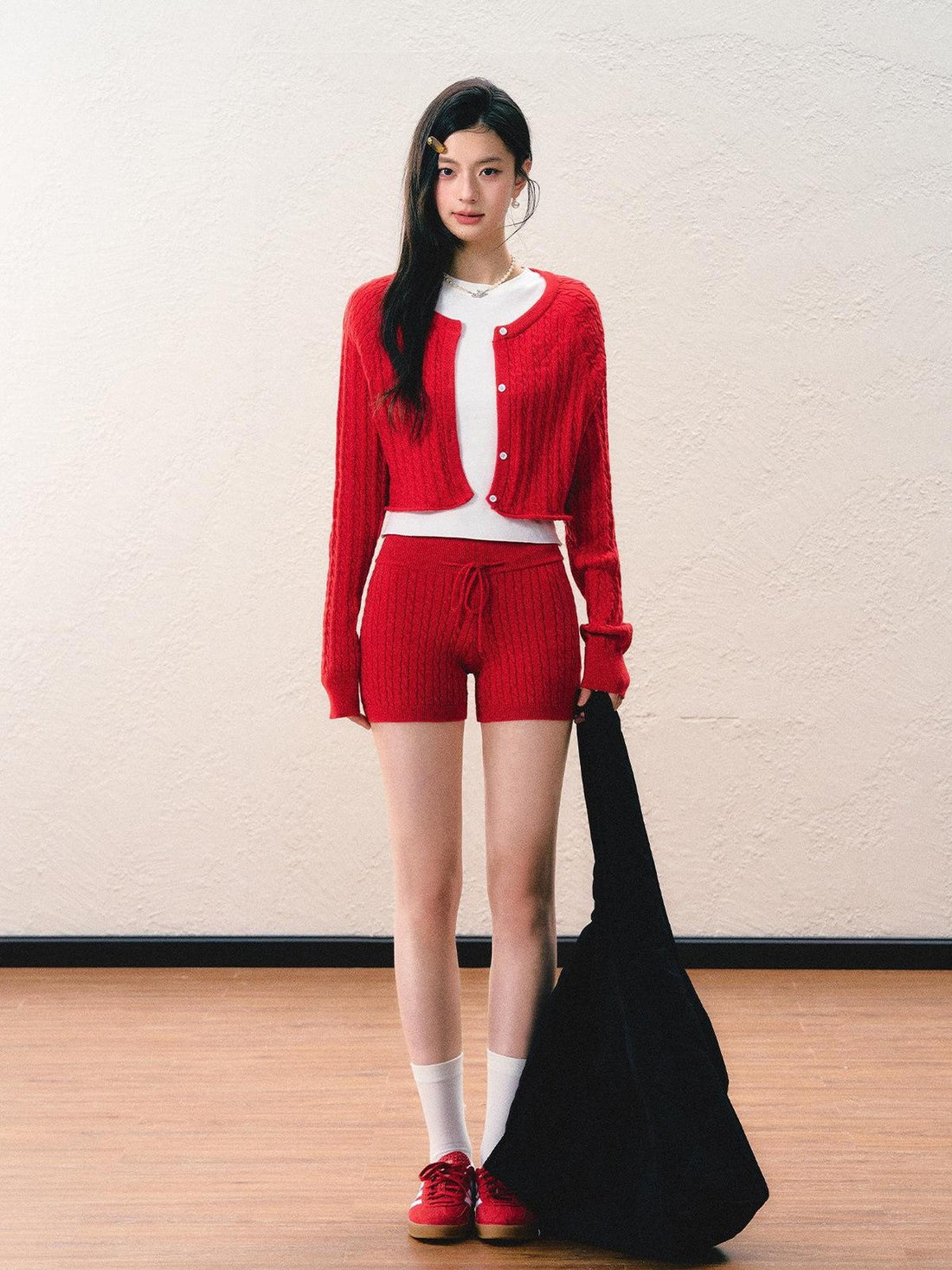 7Shiftin Collegiate Slim Fit Knit Cardigan Women&