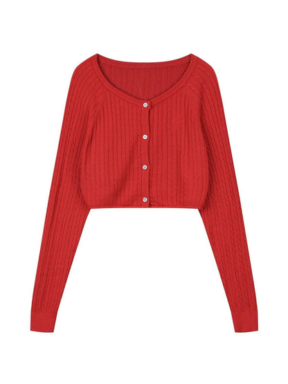 7Shiftin Collegiate Slim Fit Knit Cardigan Women&
