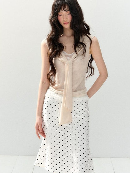 7Shiftin Colorblock Tie V-neck Slim Women&