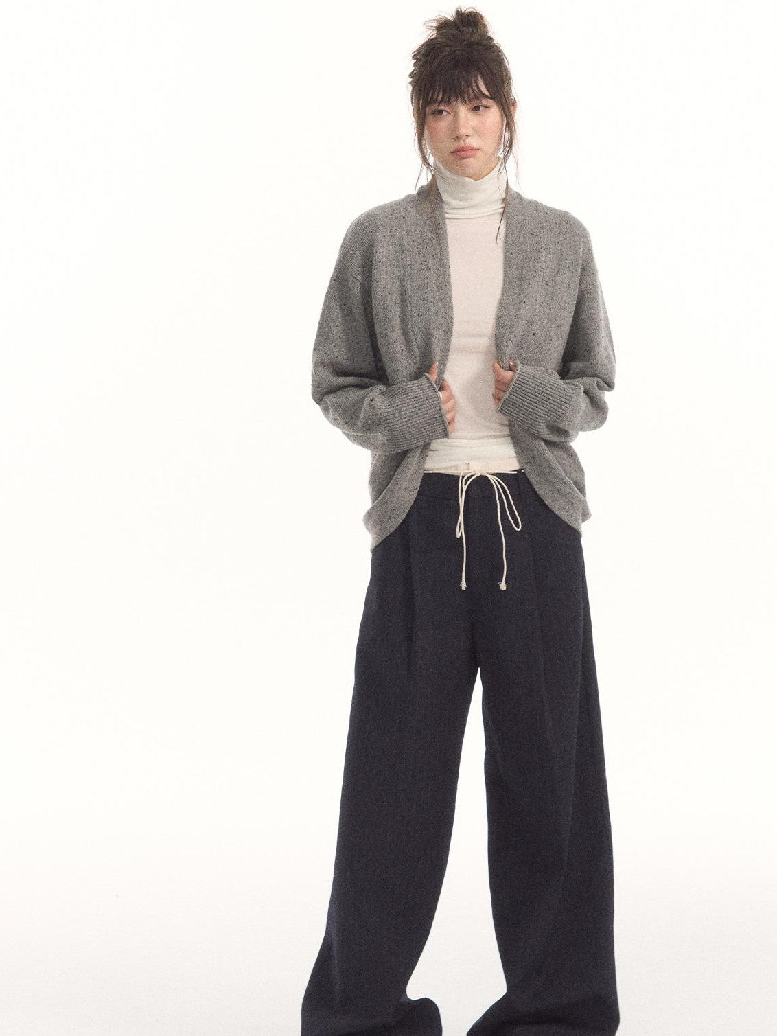 7Shiftin Contrast Drawstring Spliced Striped Women&
