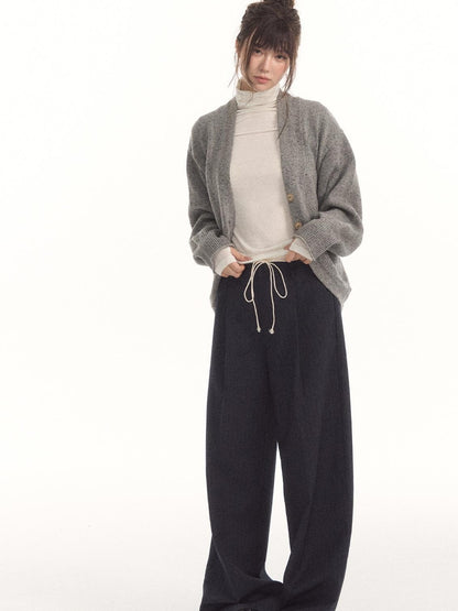 7Shiftin Contrast Drawstring Spliced Striped Women&
