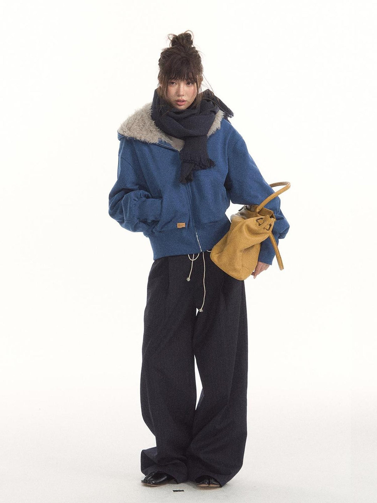 7Shiftin Contrast Drawstring Spliced Striped Women&