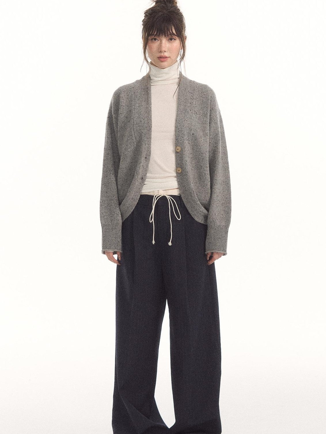7Shiftin Contrast Drawstring Spliced Striped Women&