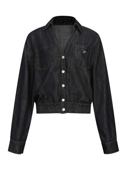 7Shiftin Dark Vintage Loose Jacket Wide Leg Women&