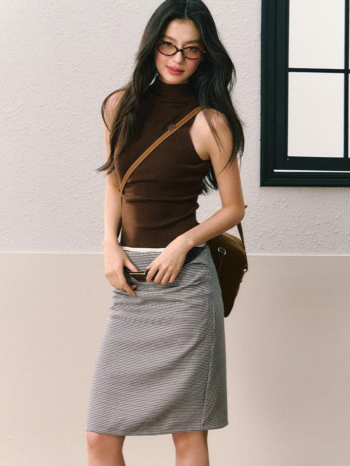 7Shiftin Deep Brown Retro Classic Minimalist Versatile Youthful Women&