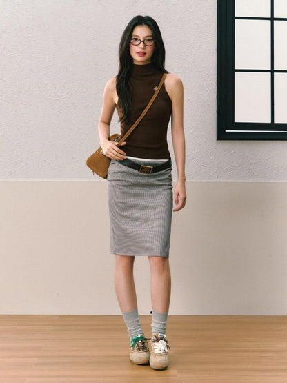 7Shiftin Deep Brown Retro Classic Minimalist Versatile Youthful Women&