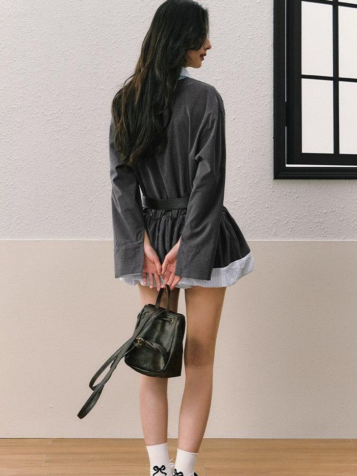 7Shiftin Deep Brown Retro Classic Minimalist Versatile Youthful Women&