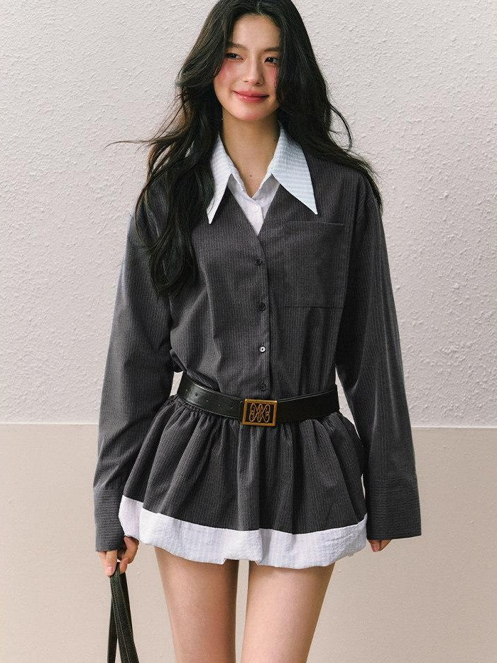 7Shiftin Deep Brown Retro Classic Minimalist Versatile Youthful Women&