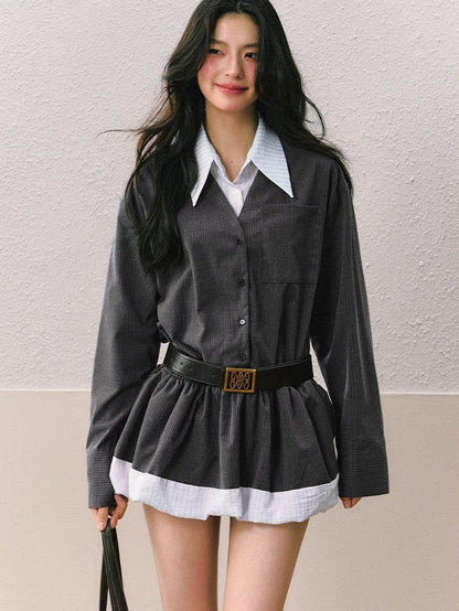 7Shiftin Deep Brown Retro Classic Minimalist Versatile Youthful Women&
