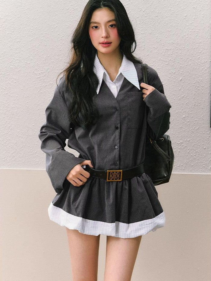 7Shiftin Deep Brown Retro Classic Minimalist Versatile Youthful Women&