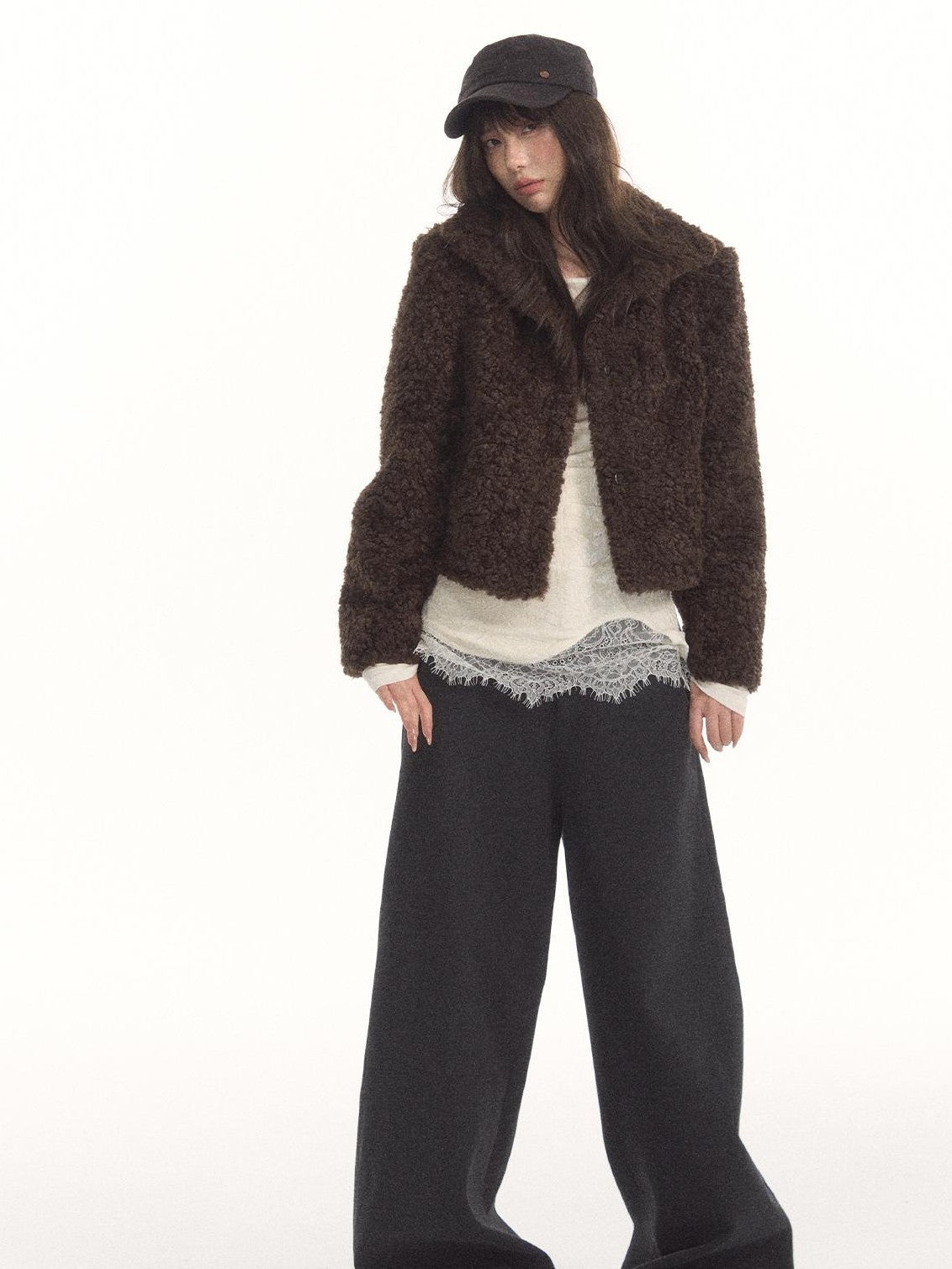 7Shiftin Detachable Knit Waistband Draped Women&
