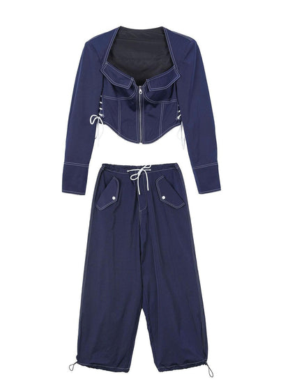 7Shiftin Drawstring Utility Women&