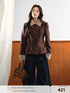 7Shiftin_Faux_Fur_Trim_Ruched_Puff_Shoulder_Long_Sleeve_Wool_Blend_Women&