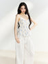 7Shiftin Floral Ruffle Drawstring Cinched Waist Women&