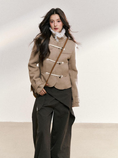 7Shiftin Khaki Toggle Patchwork Waist Cinch Women&