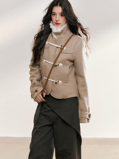 7Shiftin Khaki Toggle Patchwork Waist Cinch Women&