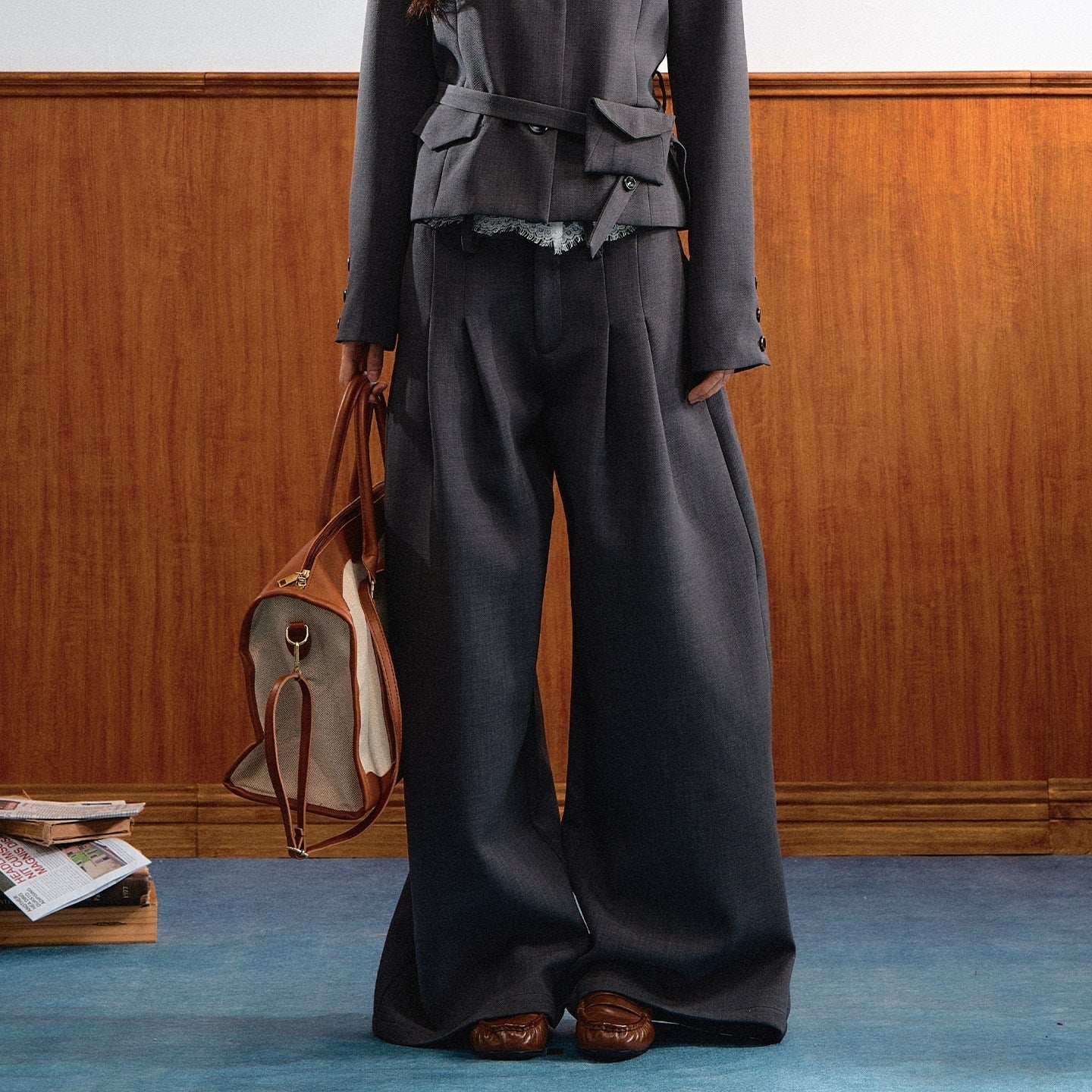 7Shiftin_Lace_Waistband_Lapel_Relaxed_Korean_Vintage_Women&