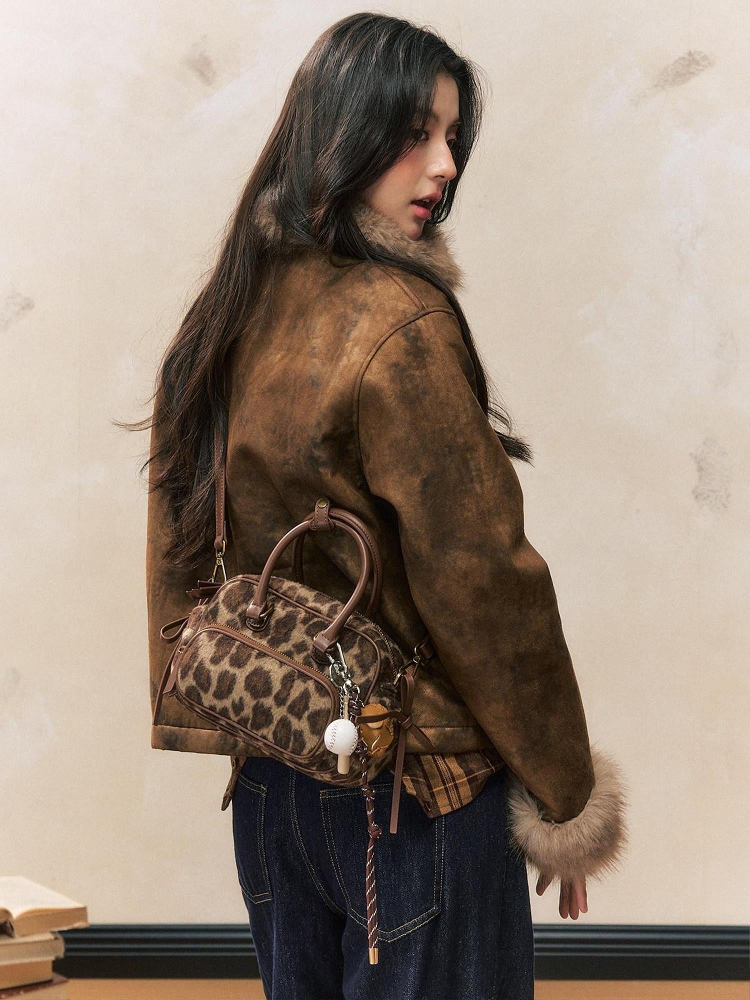 7Shiftin Leopard Print Structured Convertible Women&