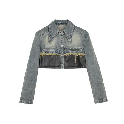 7Shiftin_Patchwork_Cropped_Jacket_Wide_Leg_Pants_Women&