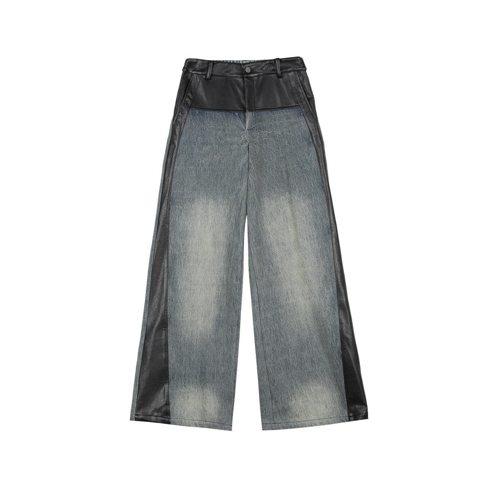 7Shiftin_Patchwork_Cropped_Jacket_Wide_Leg_Pants_Women&